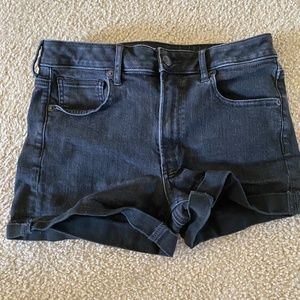 Black American Eagle Jean Shorts